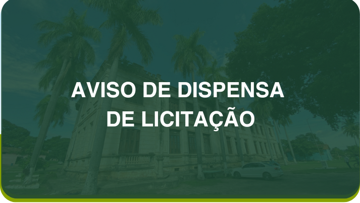 Aviso de dispensa de licitação