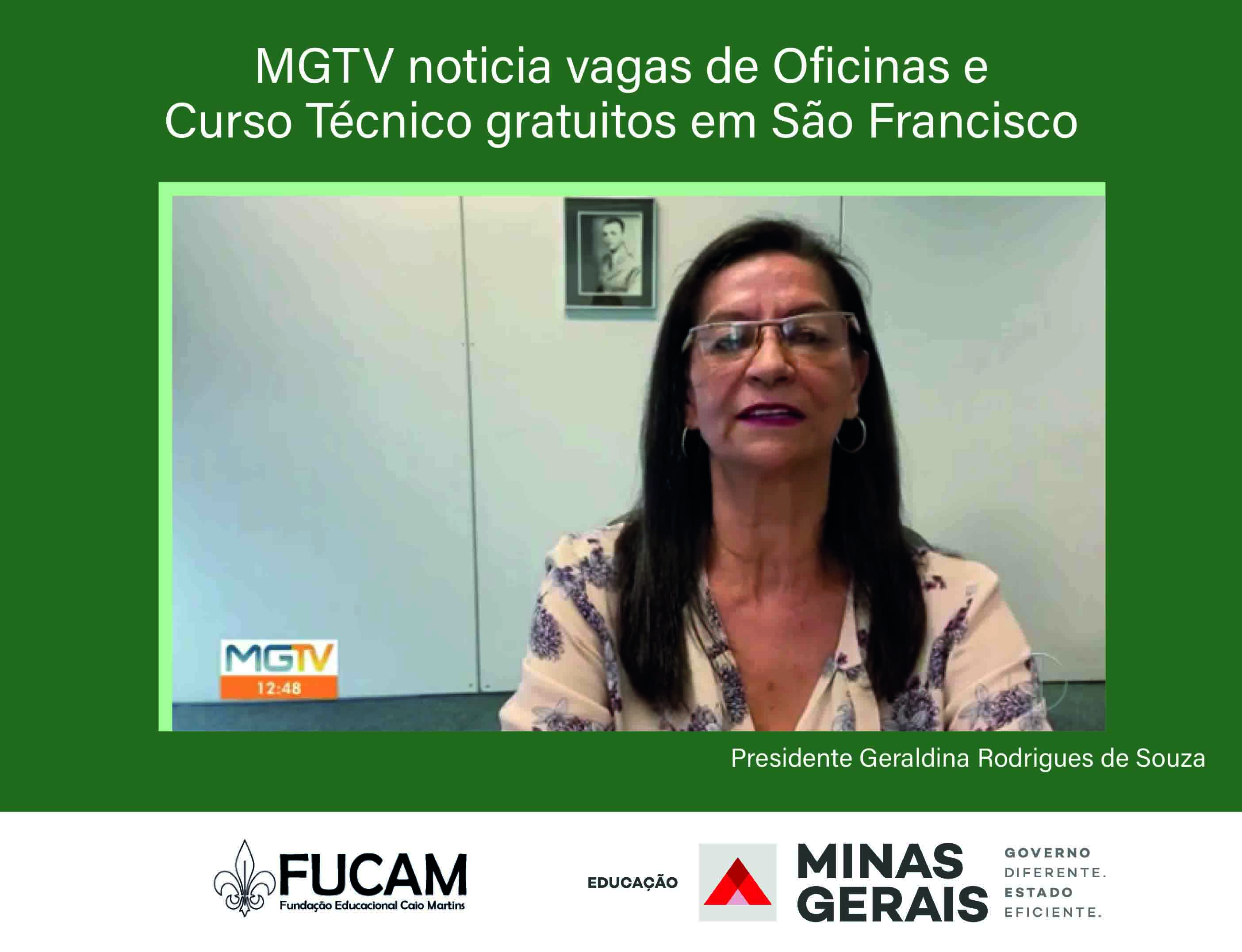 MGTV noticia vagas de Oficinas e Curso técnico gratuitos em São Francisco